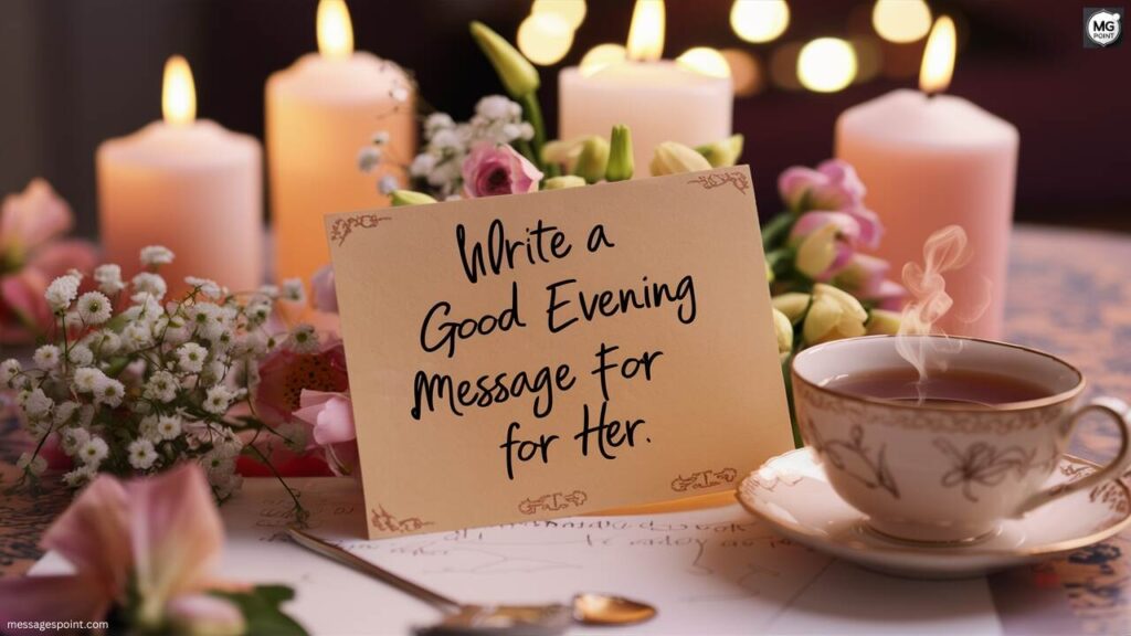Steps to Write a Good Evening Message for her
