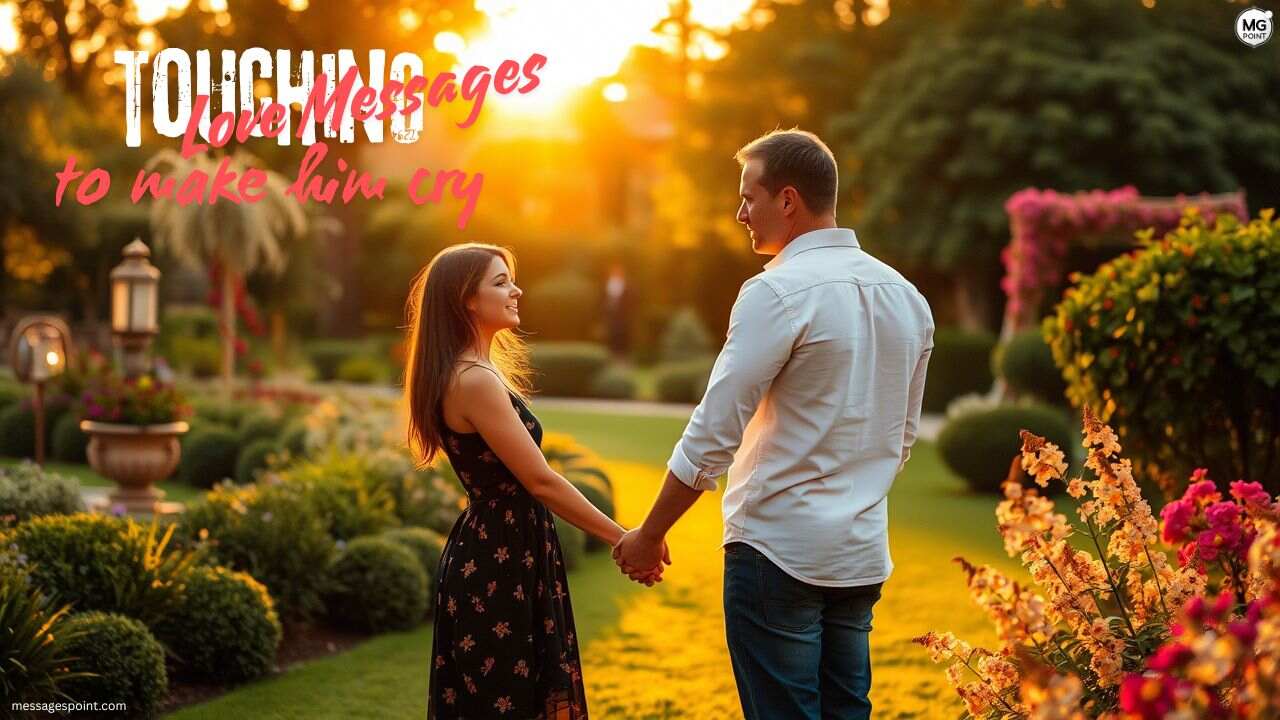 touching love messages to make him cry