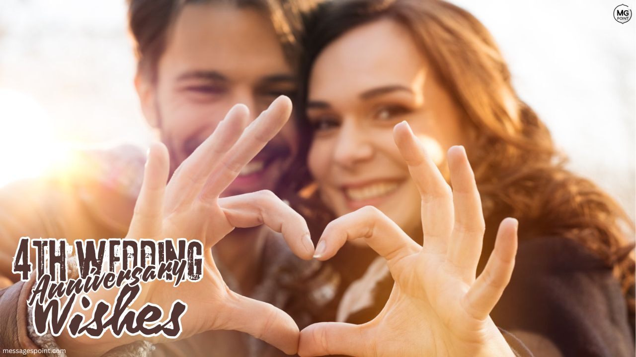 4th wedding anniversary wishes for husband