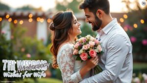 7th Wedding Anniversary Wishes for Wife