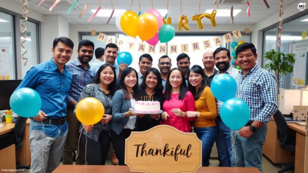 Thank You For Work Anniversary Wishes