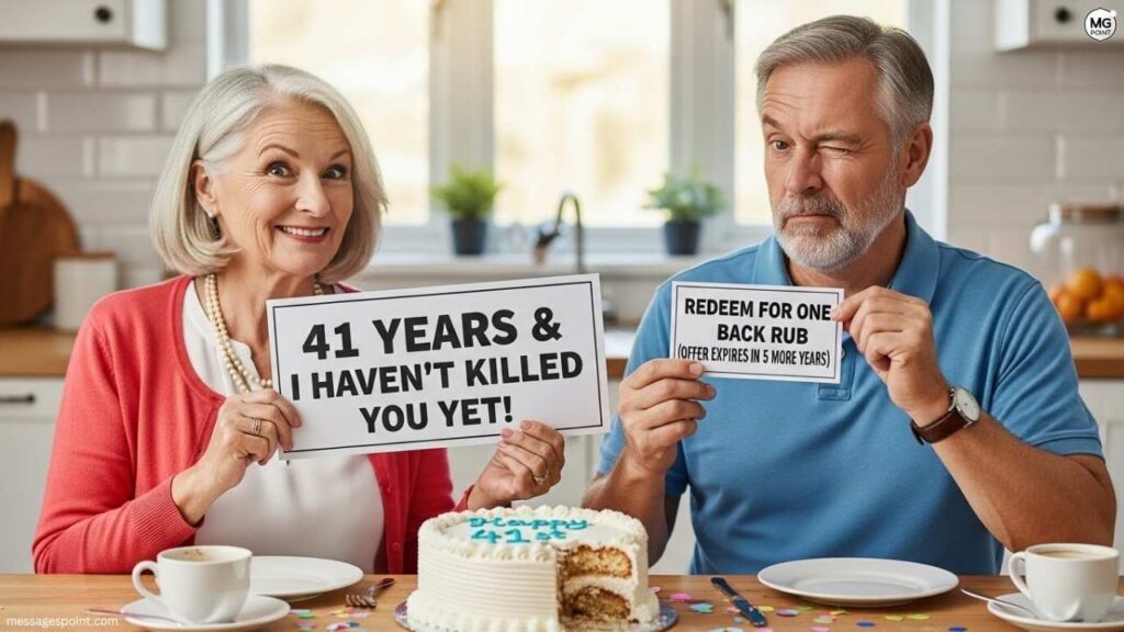 Funny 41st Wedding Anniversary Quotes